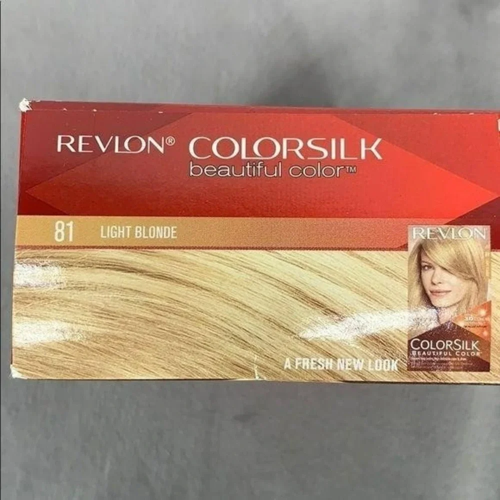 Revlon Colorsilk Light Blonde 81 Permanent Hair Color Ammonia-Free Formula 3D Ge